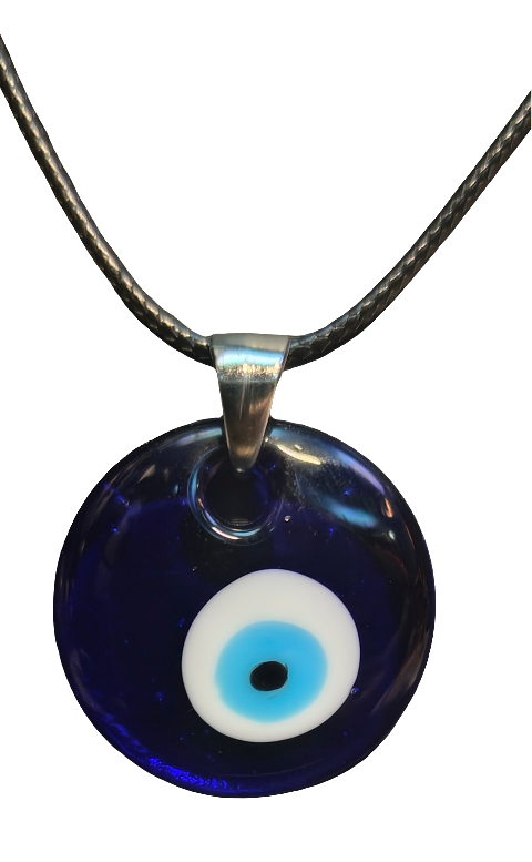 Turkish Evil Eye Glass Necklace