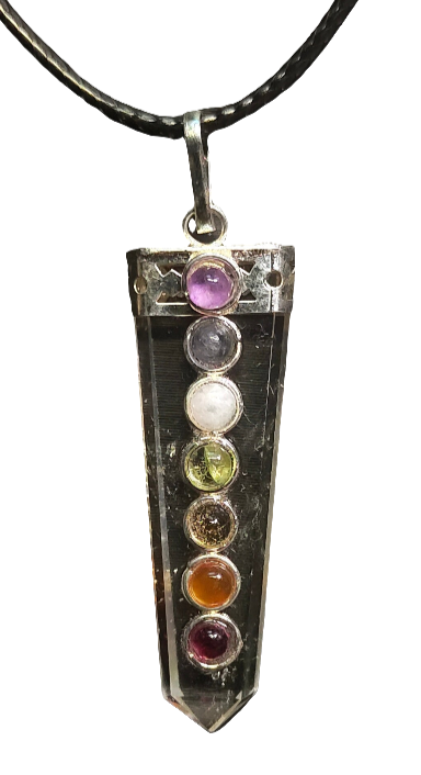 Clear Quartz Chakra Necklace