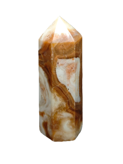 Amber Calcite Tower 3"