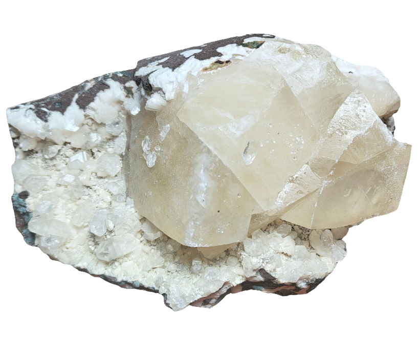 Raw Apothylite & Calcite