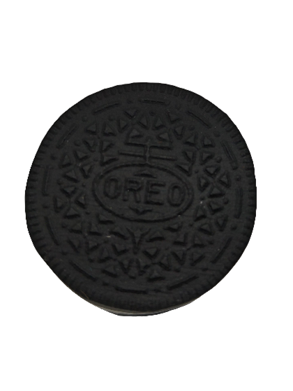 Obsidian and Jade Oreo Carving 2"