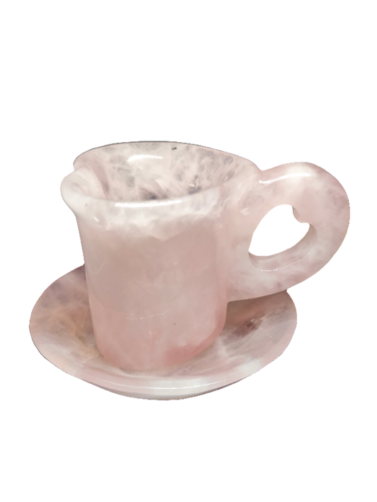 Rose Quartz Heart Mug and Plate