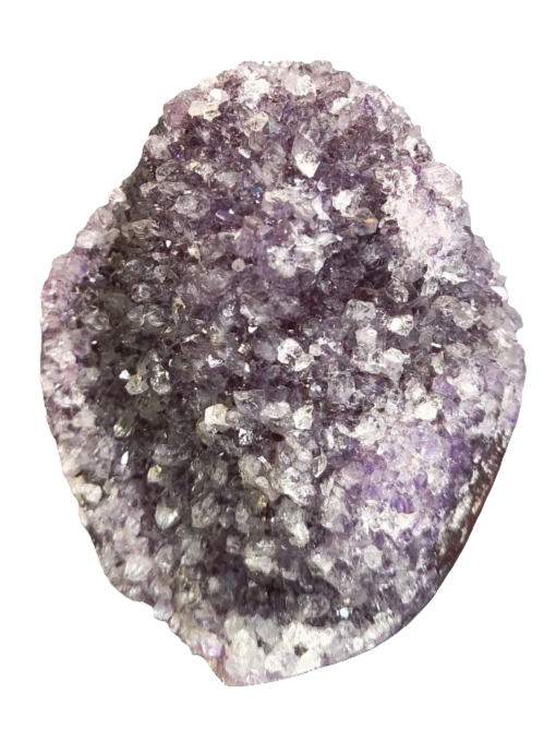 Amethyst & Lace Agate Freeform 3.5"