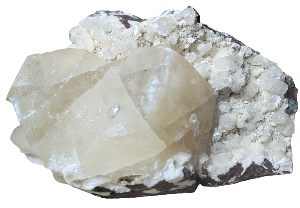 Raw Apothylite & Calcite