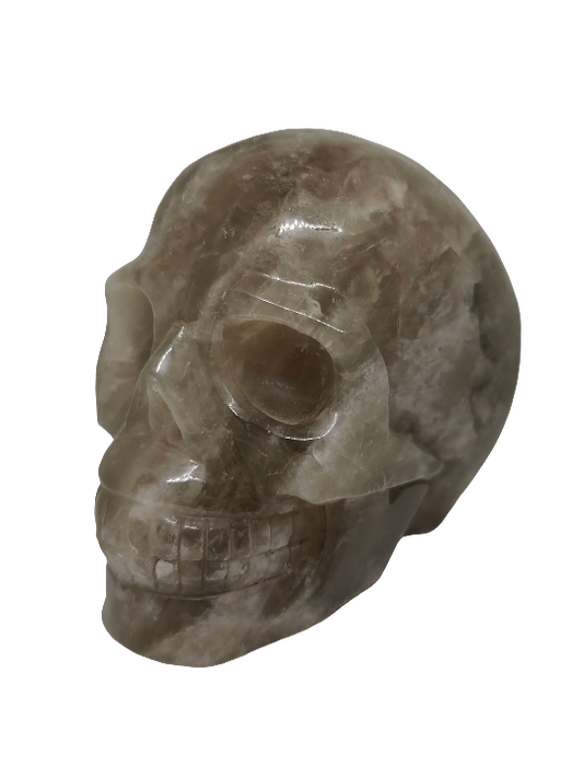 Smoky Quartz Skull 5"