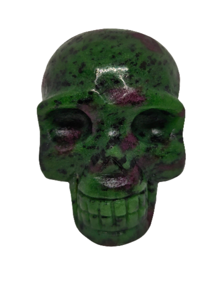Ruby & Ziosite Skull 3"