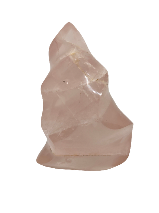 Rose Quartz Flame 4"