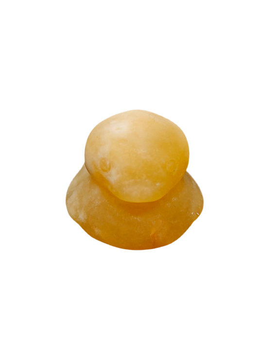 Orange Calcite Duck Carving 1"