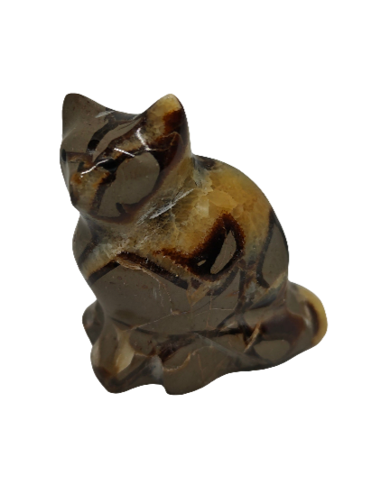 Septarian Cat Carving 2.5"