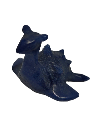 Blue Aventurine Lapras Pokemon Carving 2"