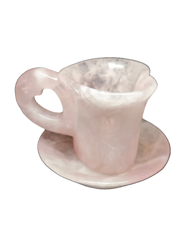 Rose Quartz Heart Mug and Plate