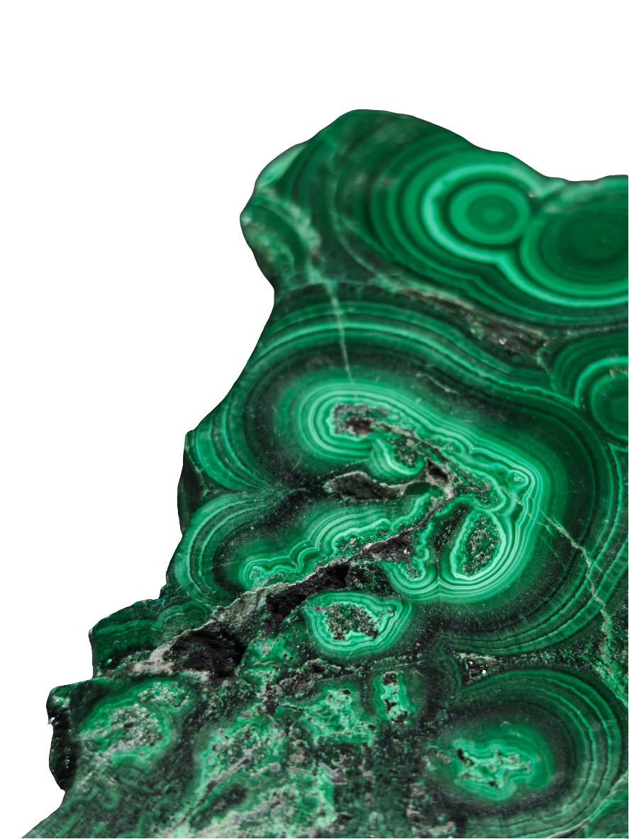 Malachite Slab 4"