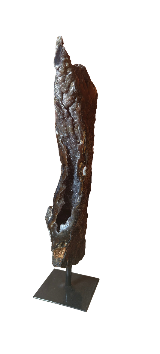 Agate Geode on Stand 9.5"