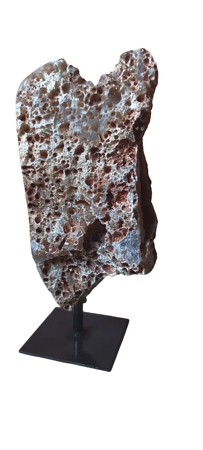 Agate Geode on Stand 6.5"
