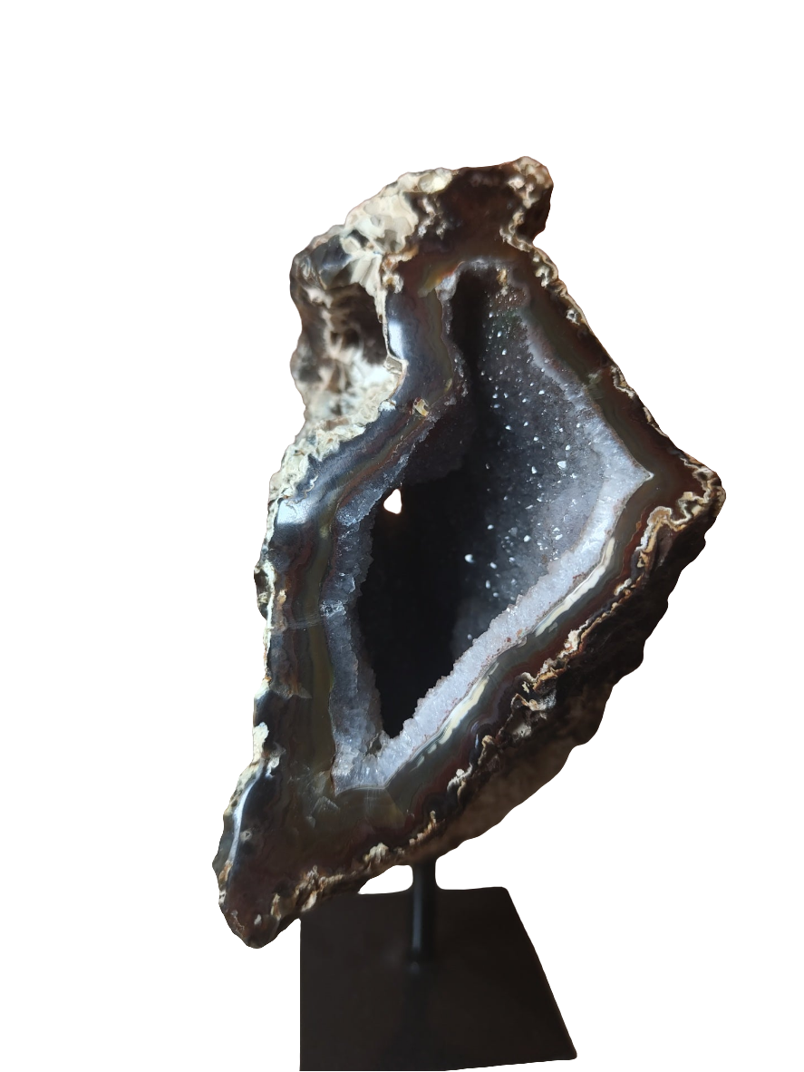 Agate Geode on Stand 6 "