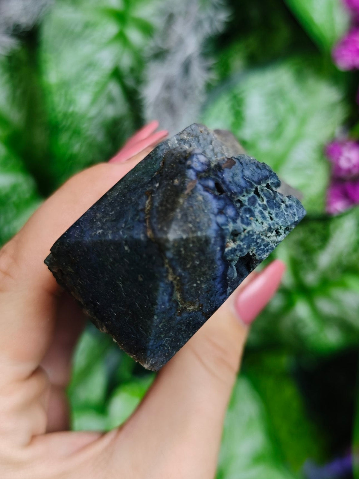 Grape Agate Half Raw Tower