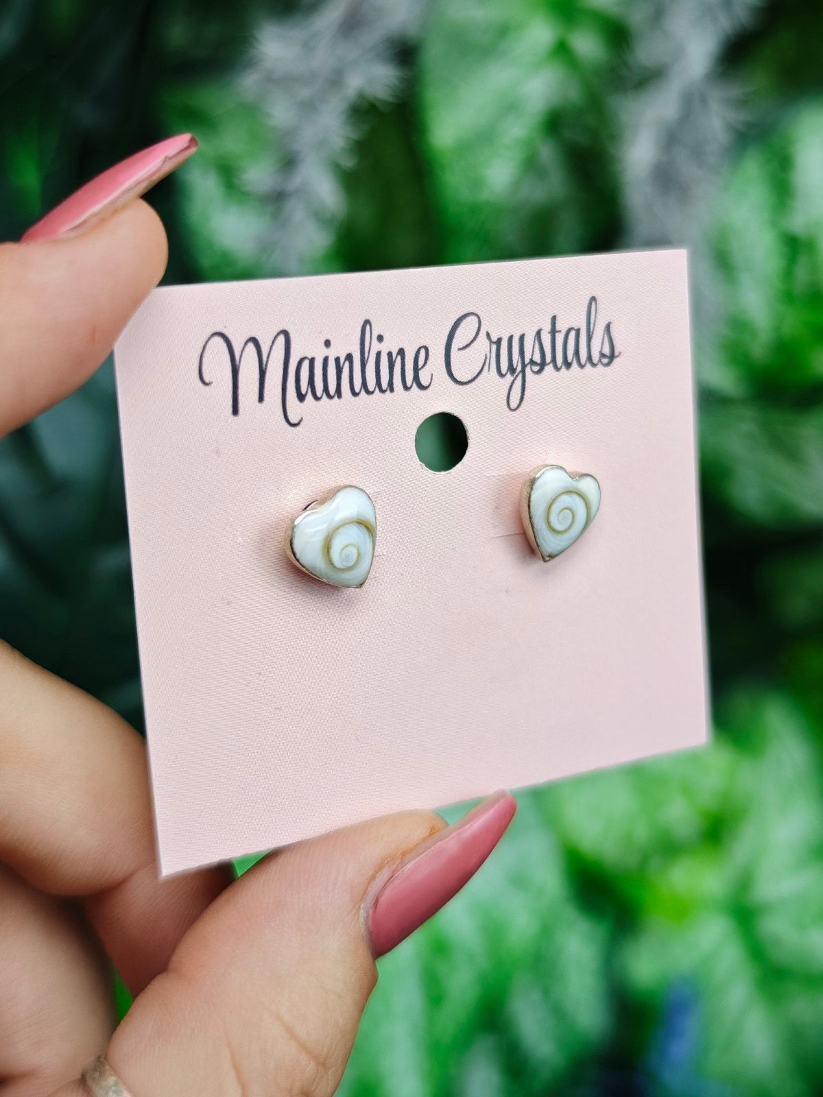 Shiva Eye Shell Sterling Silver Earrings