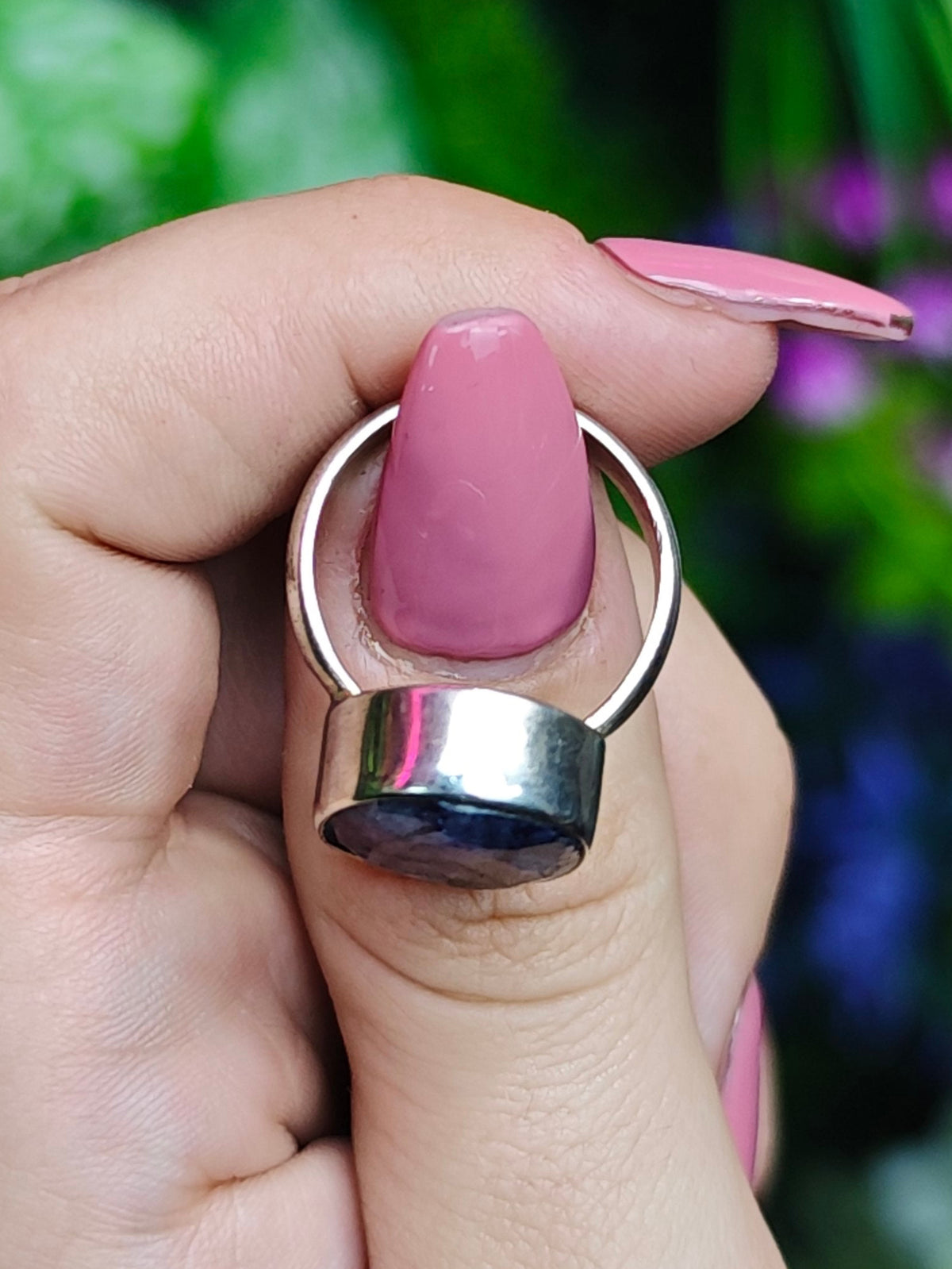 Tanzanite Ring Size 8 Sterling Silver