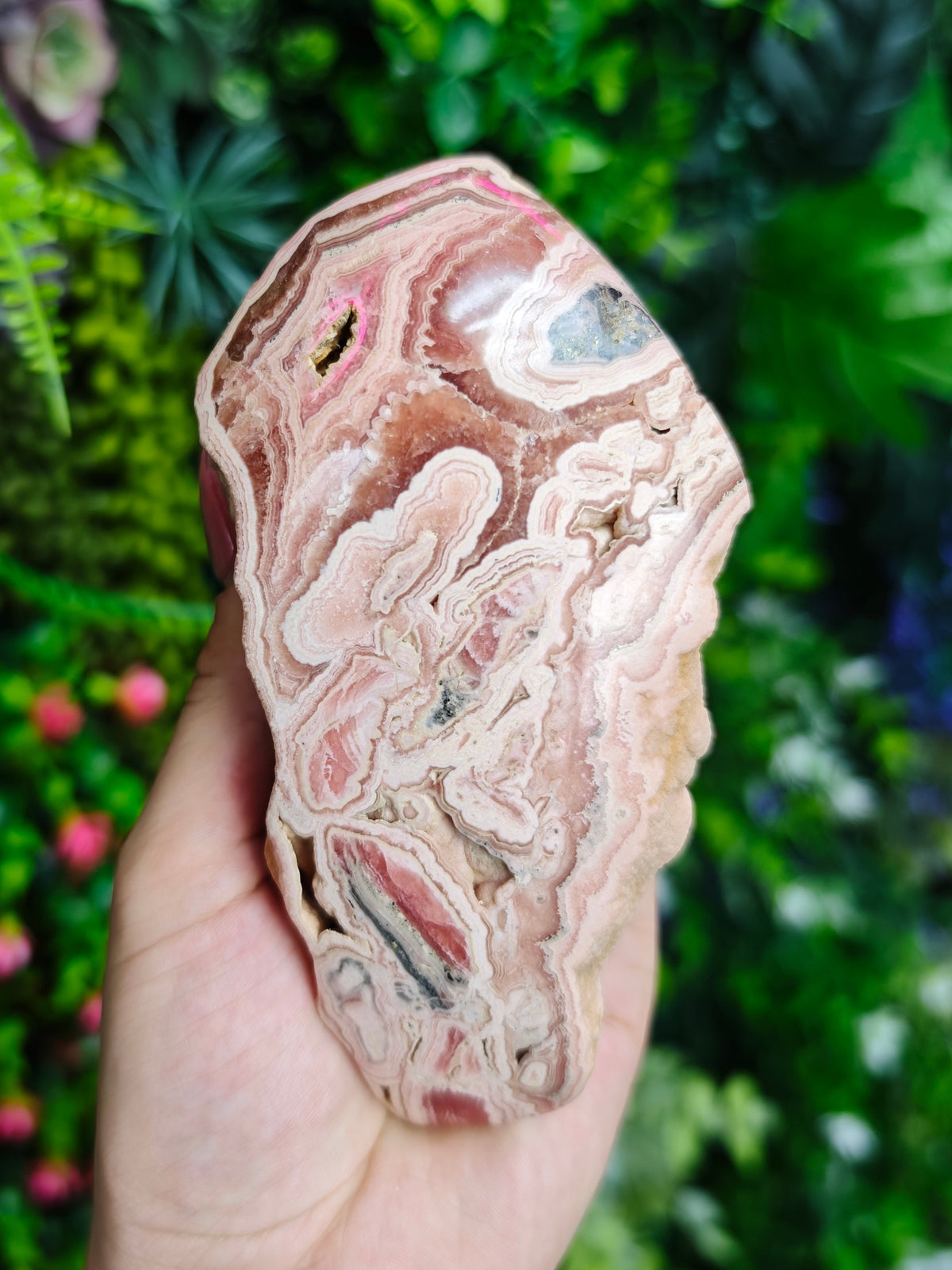 Rhodochrosite Half Slab