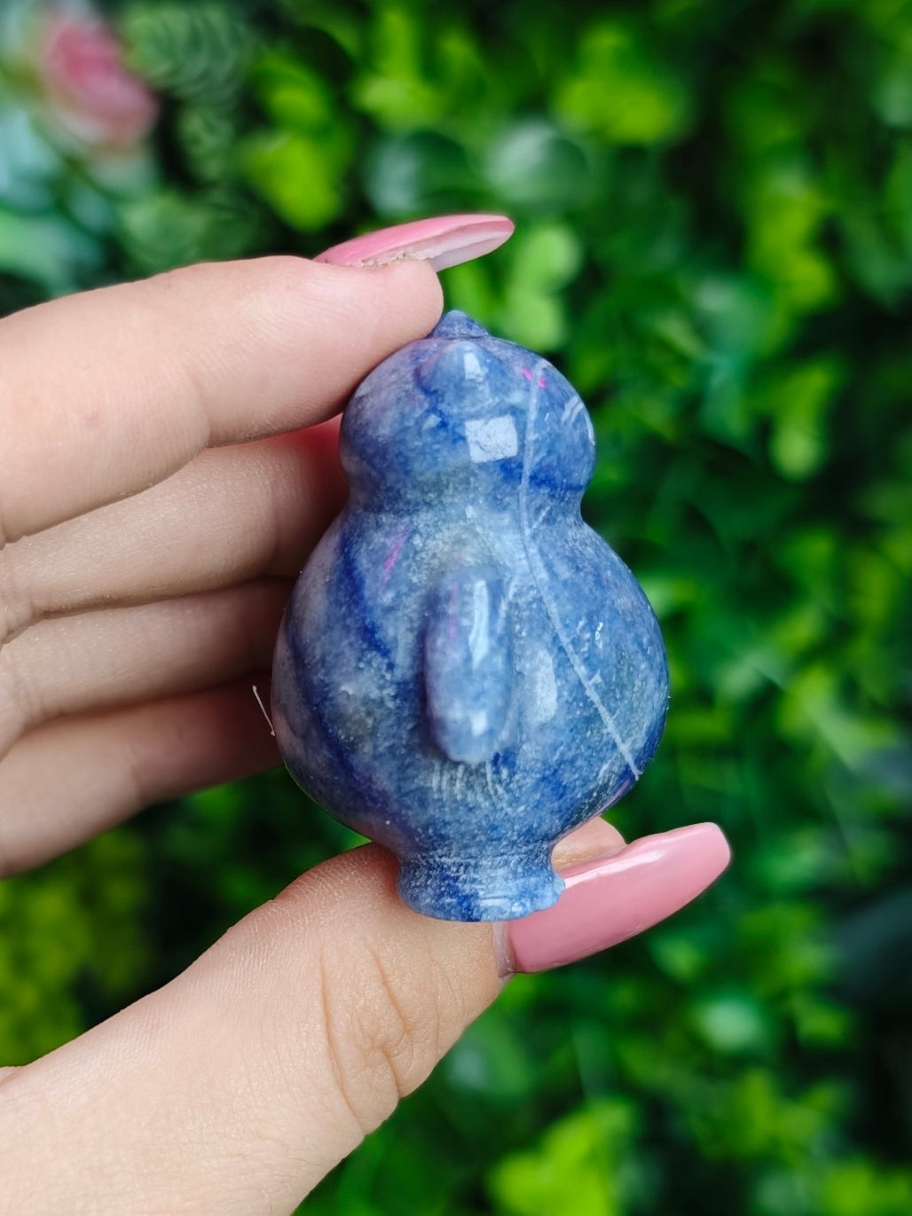 Blue Aventurine Snorlax Carving