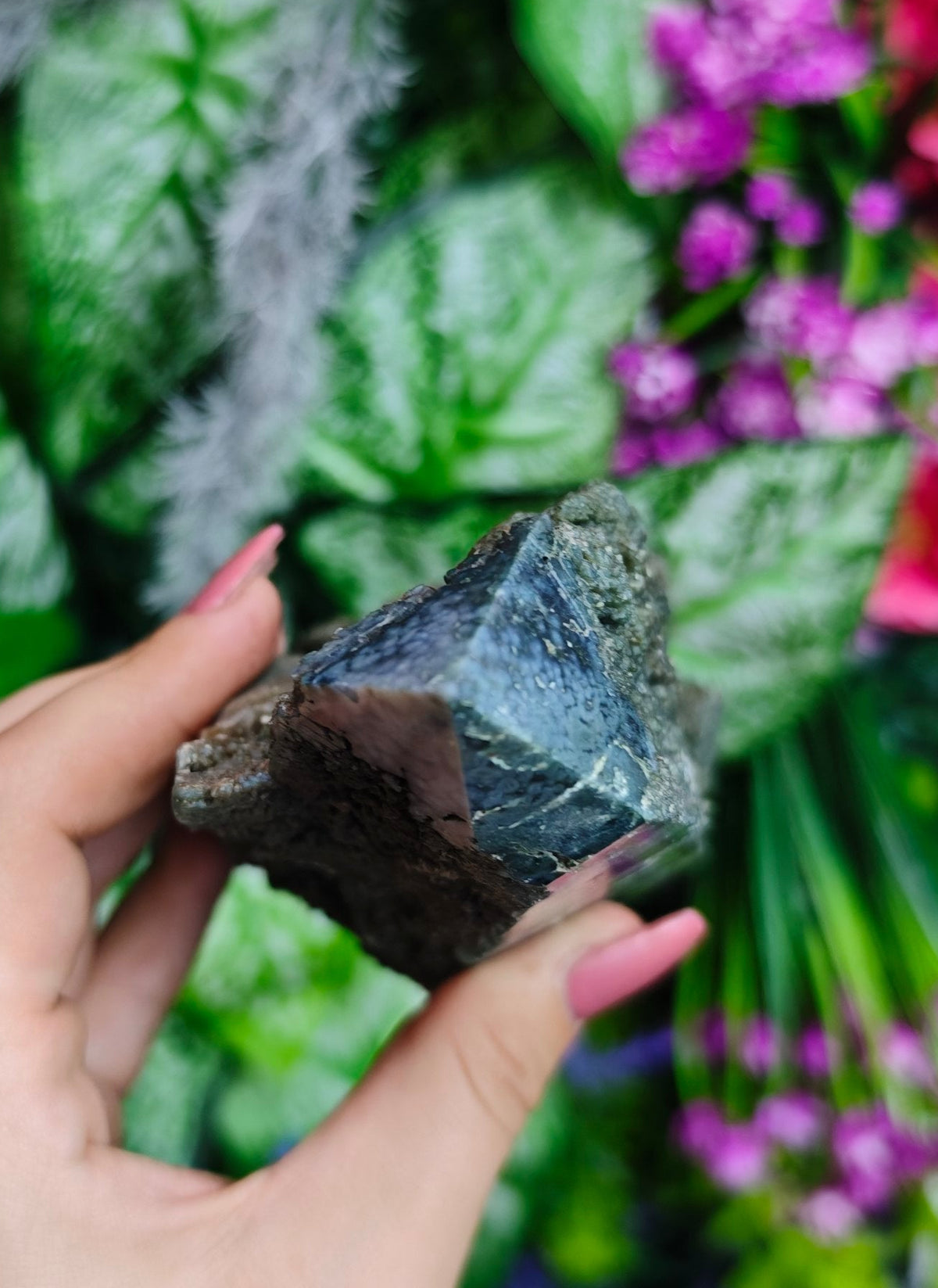 Grape Agate Half Raw Tower