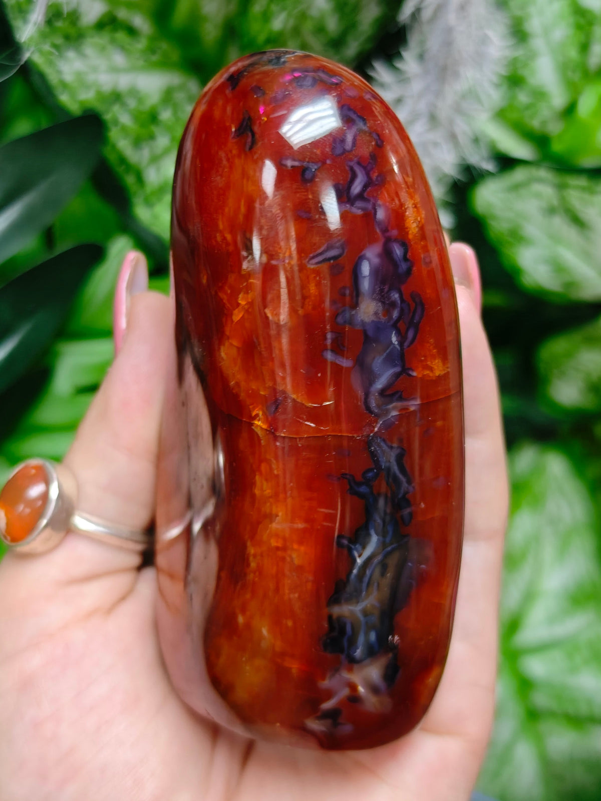 Carnelian & Orca Agate Freeform