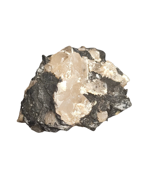 Clear Quartz and Black Tourmaline Specimen 3.5"