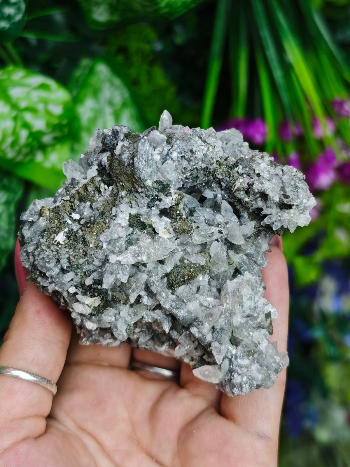 Daye Liutie Feather Calcite Specimen