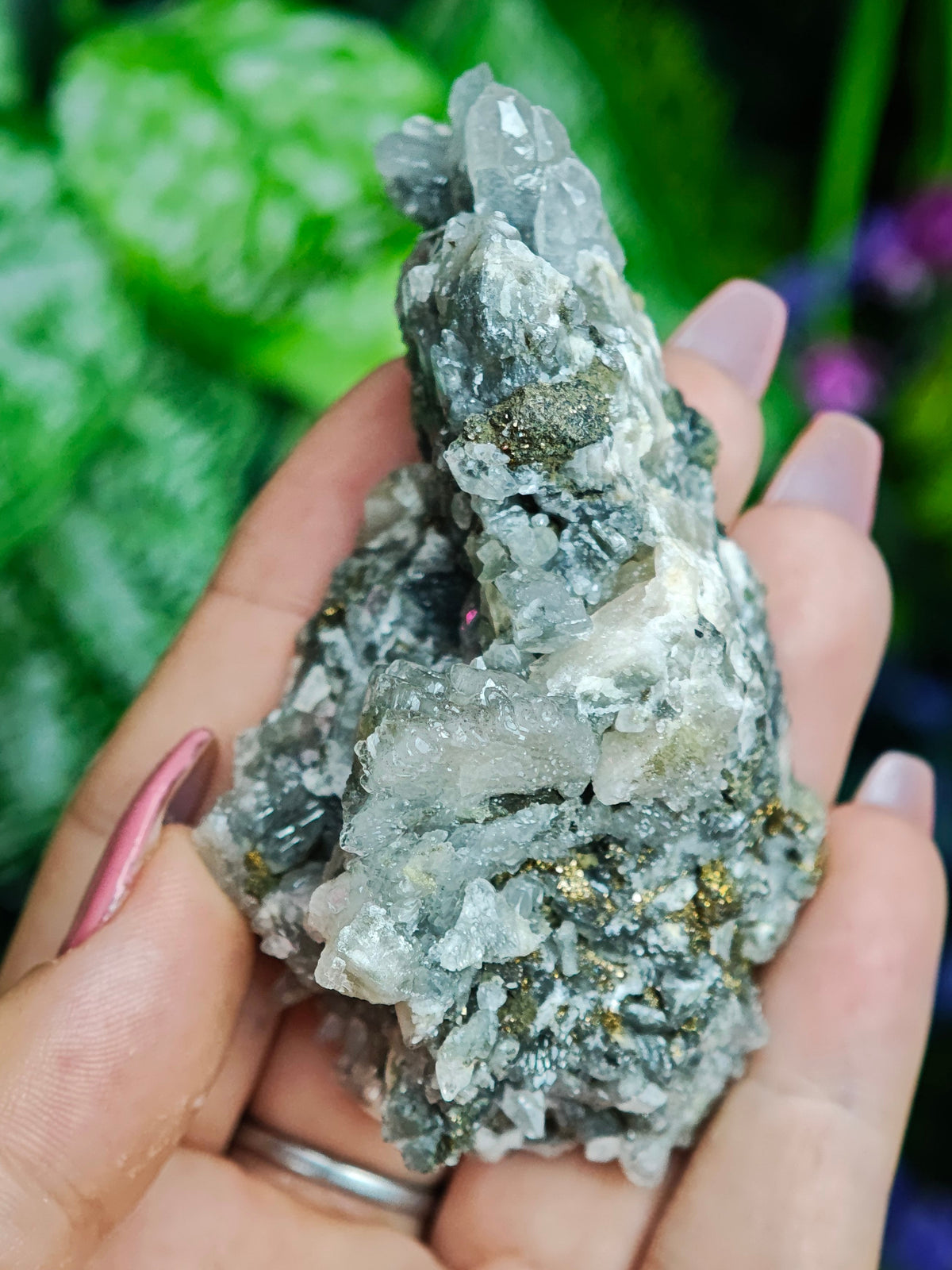 Daye Liutie Feather Calcite Specimen
