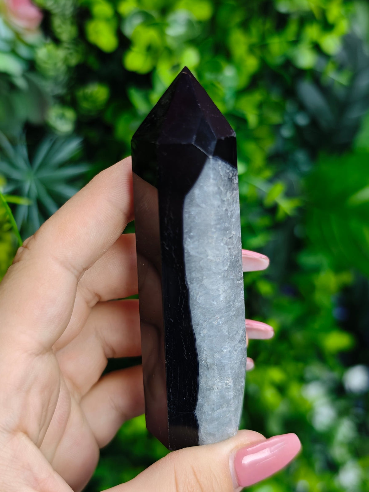Black Banded Agate Towers