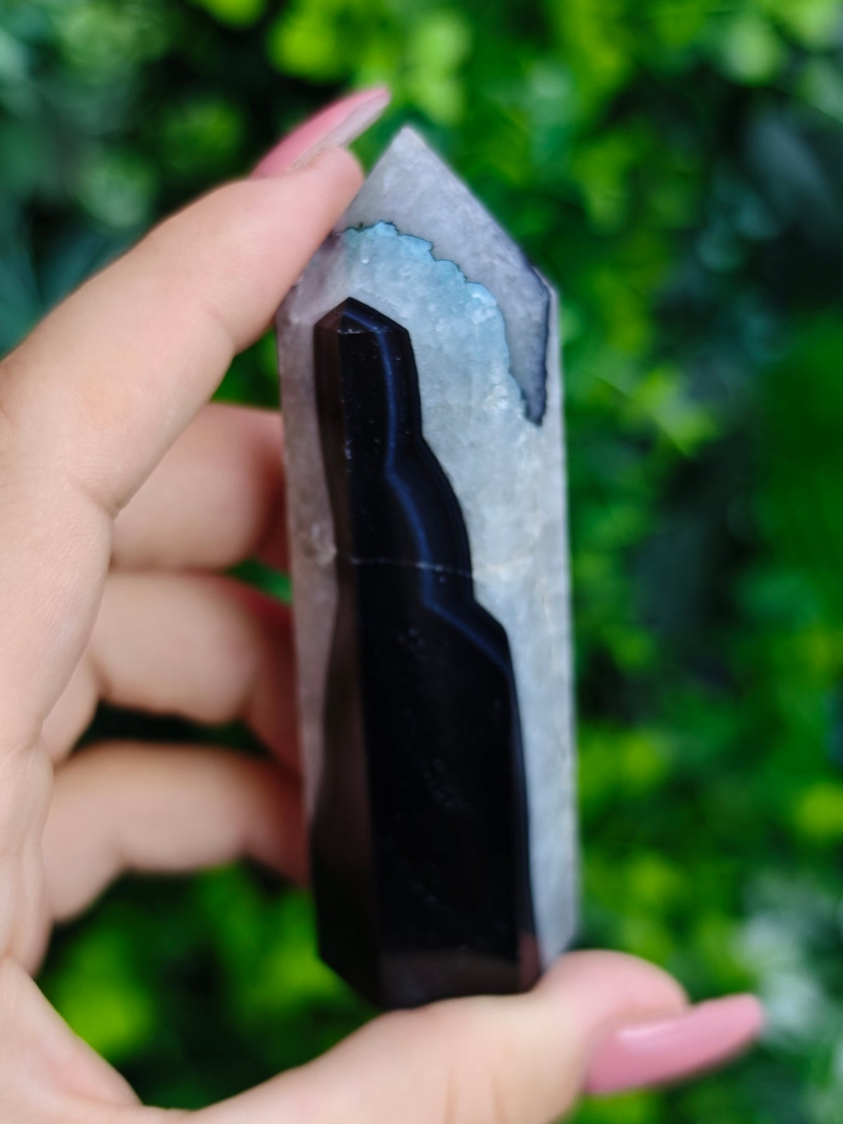 Black Banded Agate Towers