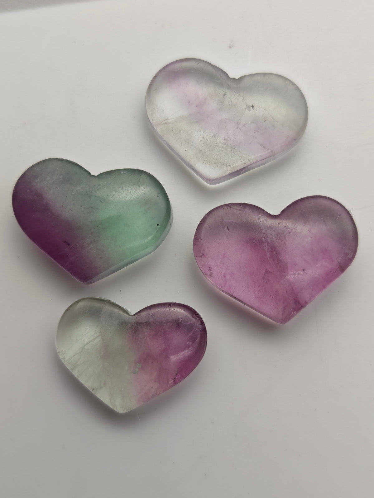 Mini Fluorite Hearts