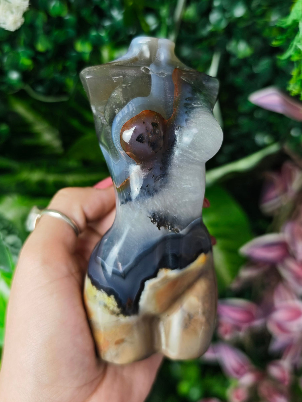 Volcano Agate Goddess Body