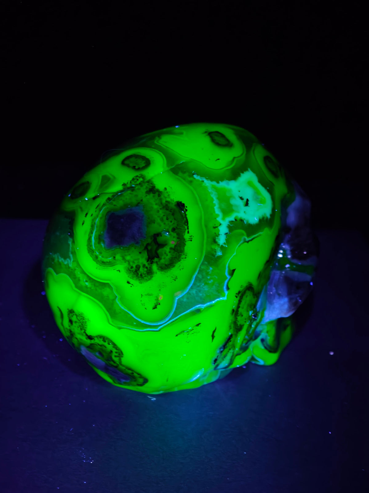 Volcano Agate Skull