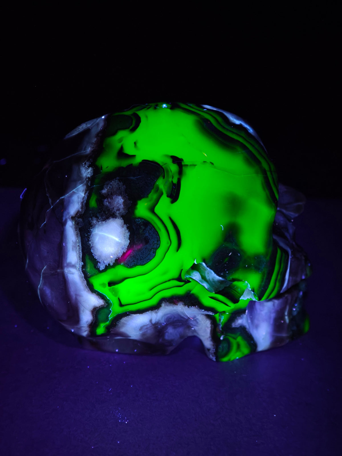 Volcano Agate Skull
