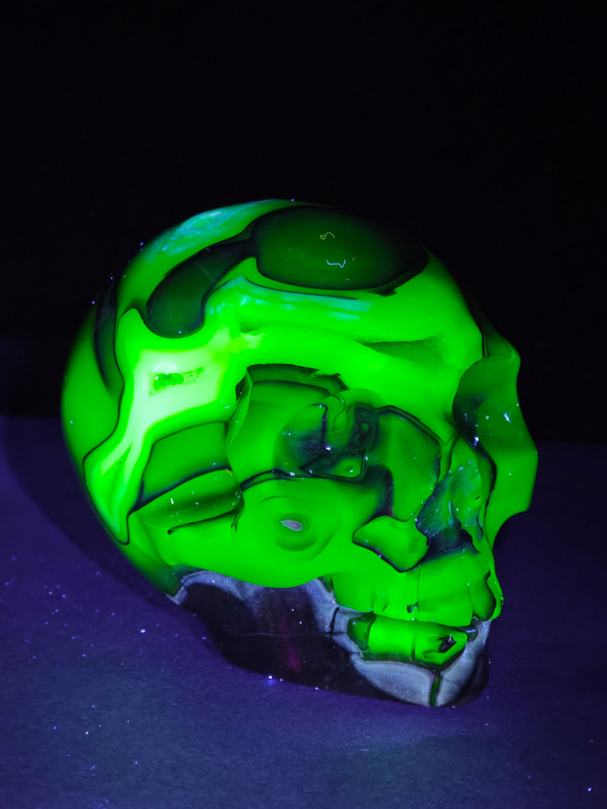 Volcano Agate Skull