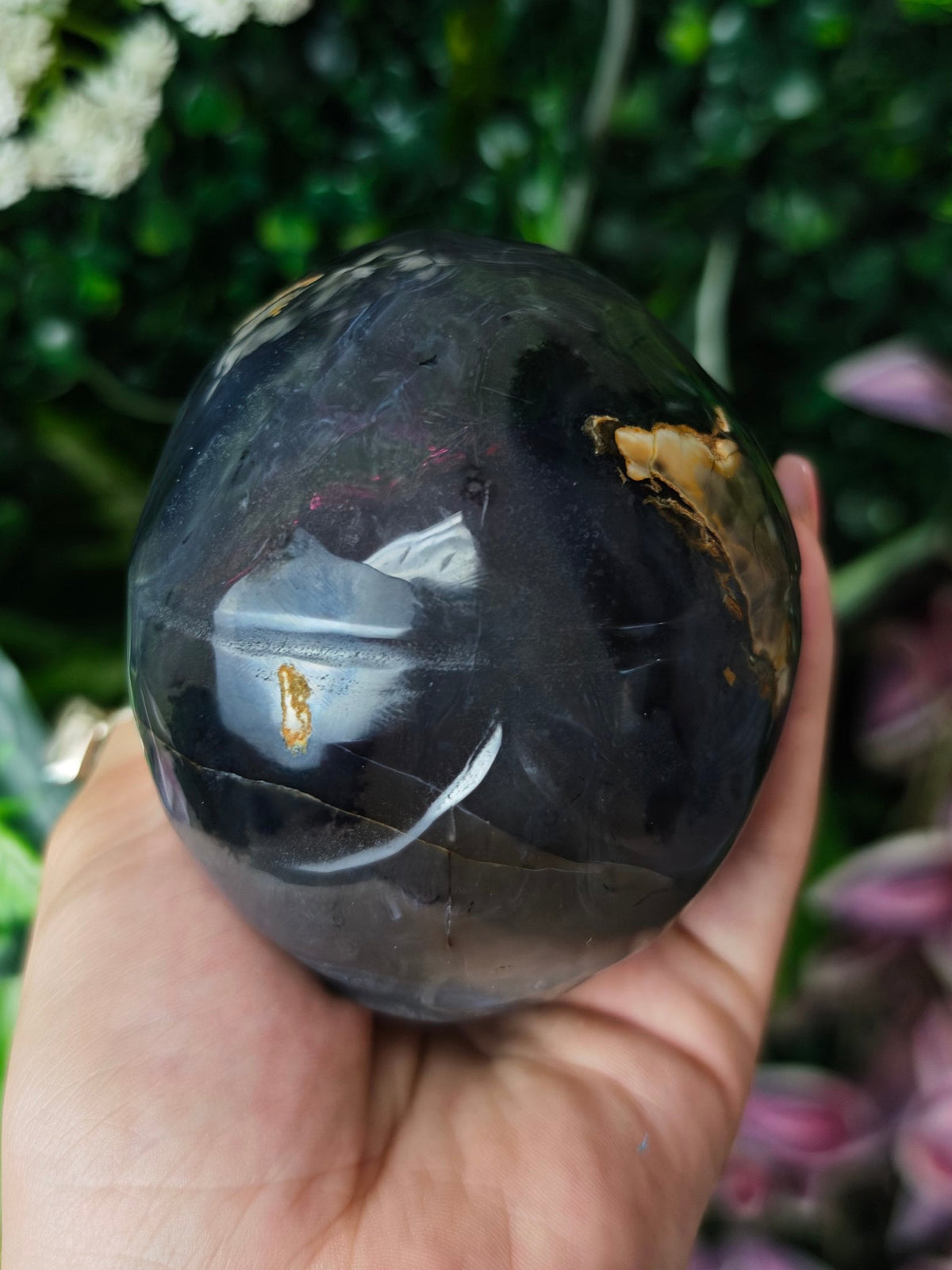 Volcano Agate Skull