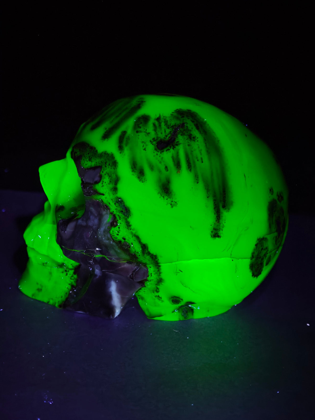 Volcano Agate Skull