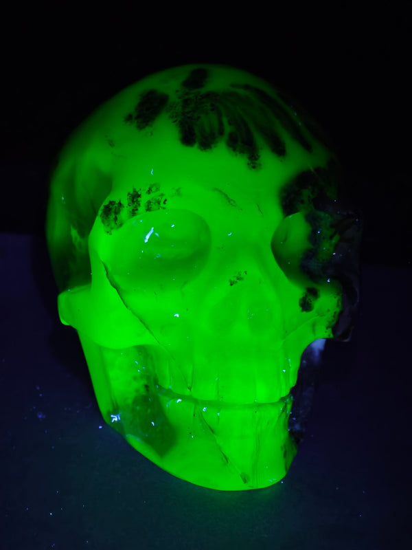 Volcano Agate Skull