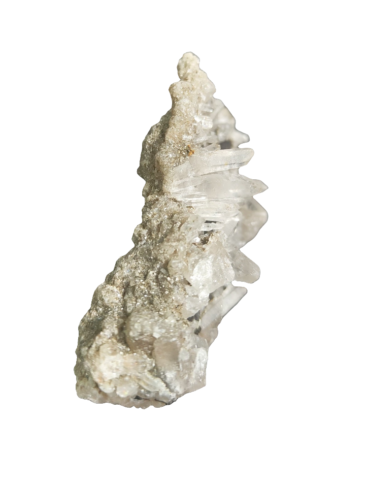 Clear Quartz and Black Tourmaline Specimen 3.5”