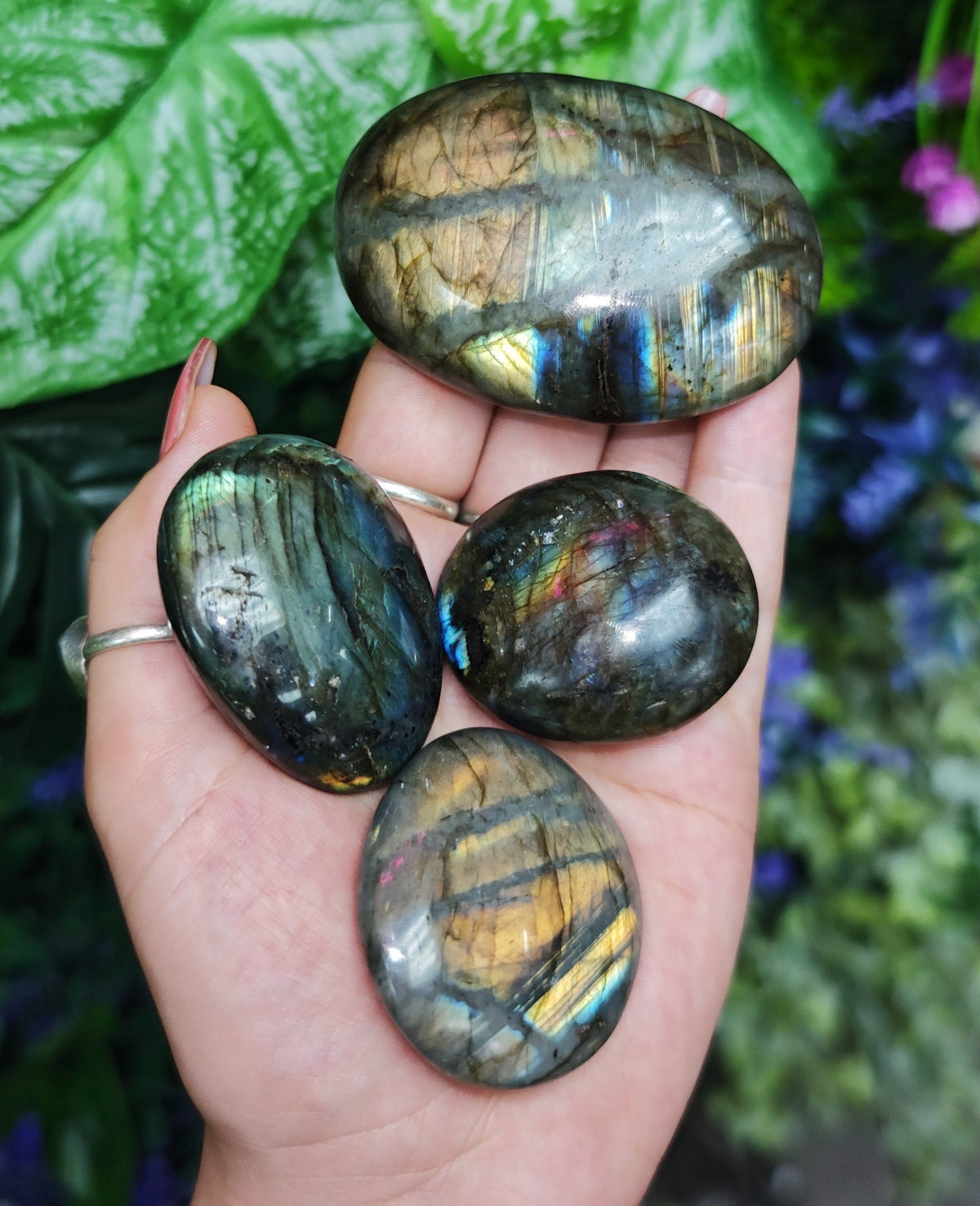 Labradorite Palm Stones