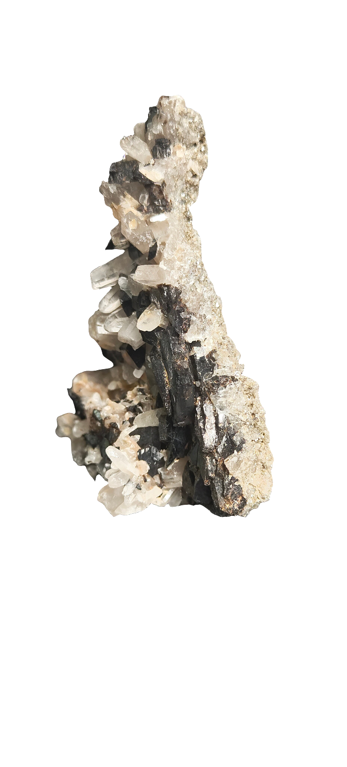 Clear Quartz and Black Tourmaline Specimen 4