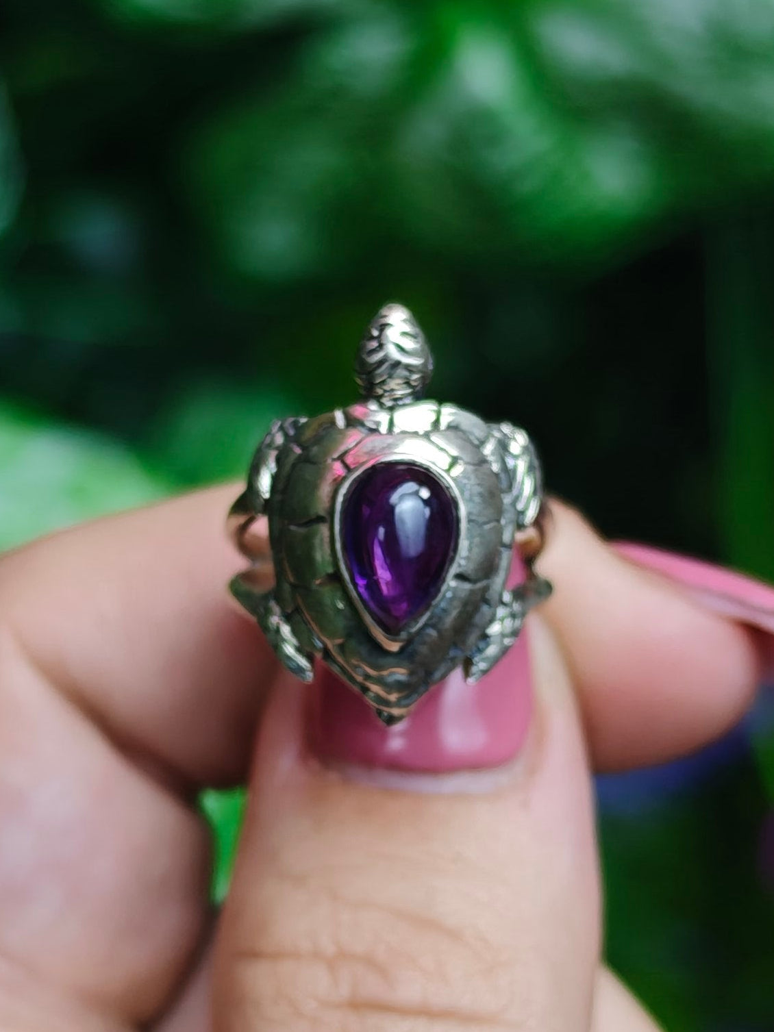Amethyst Ring Size 6 Sterling Silver