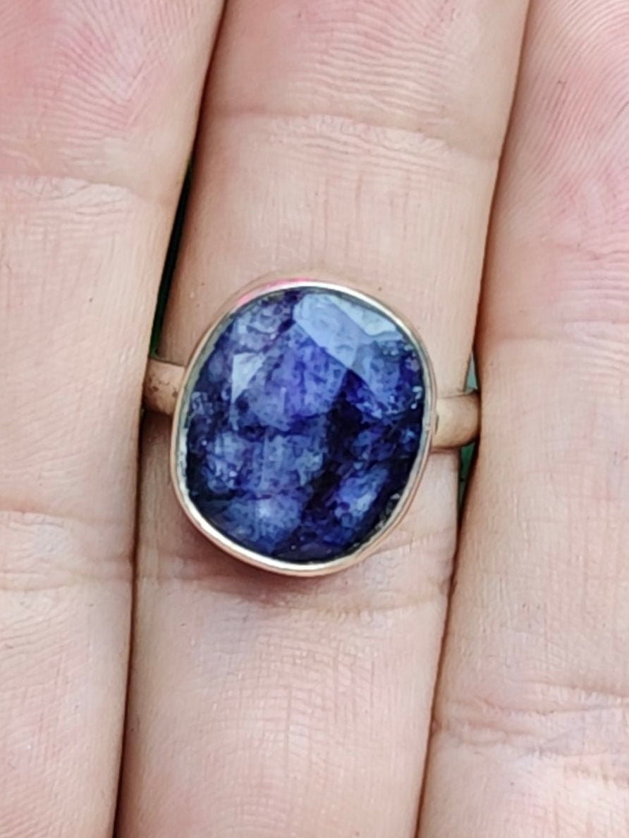 Tanzanite Ring Size 8 Sterling Silver