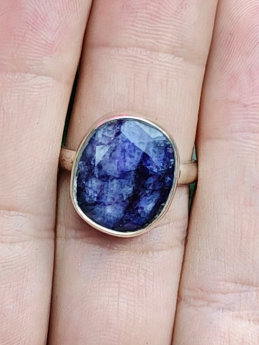 Tanzanite Ring Size 8 Sterling Silver