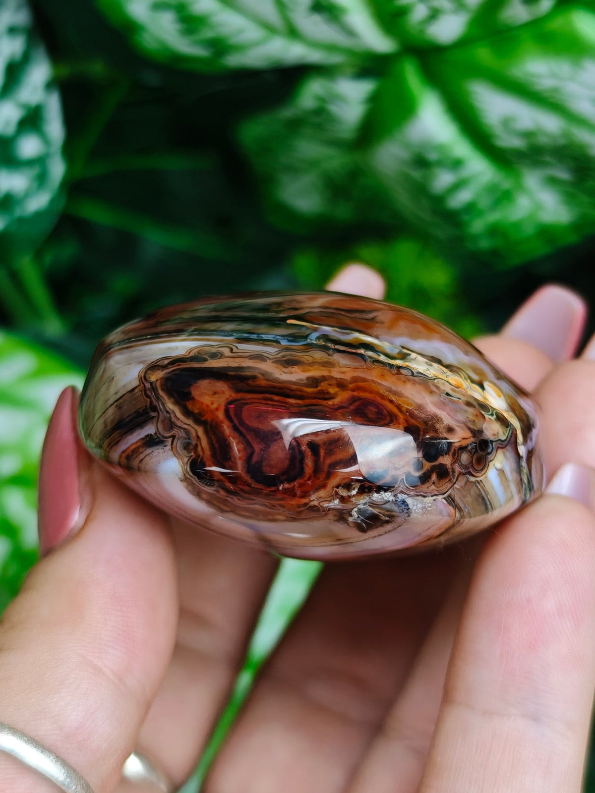 Sardonyx Palm Stone