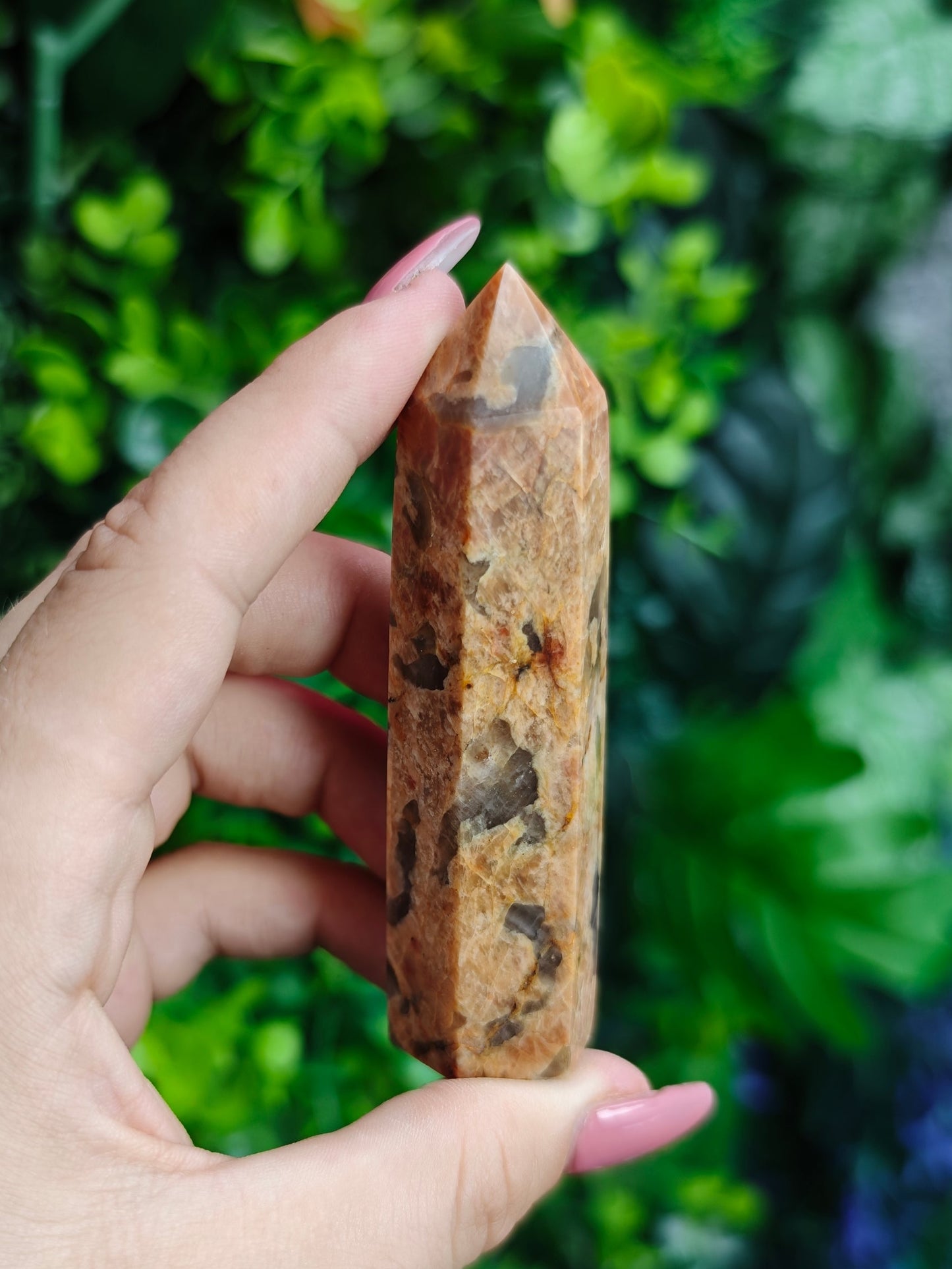 Sunstone with Smoky Quartz Towers