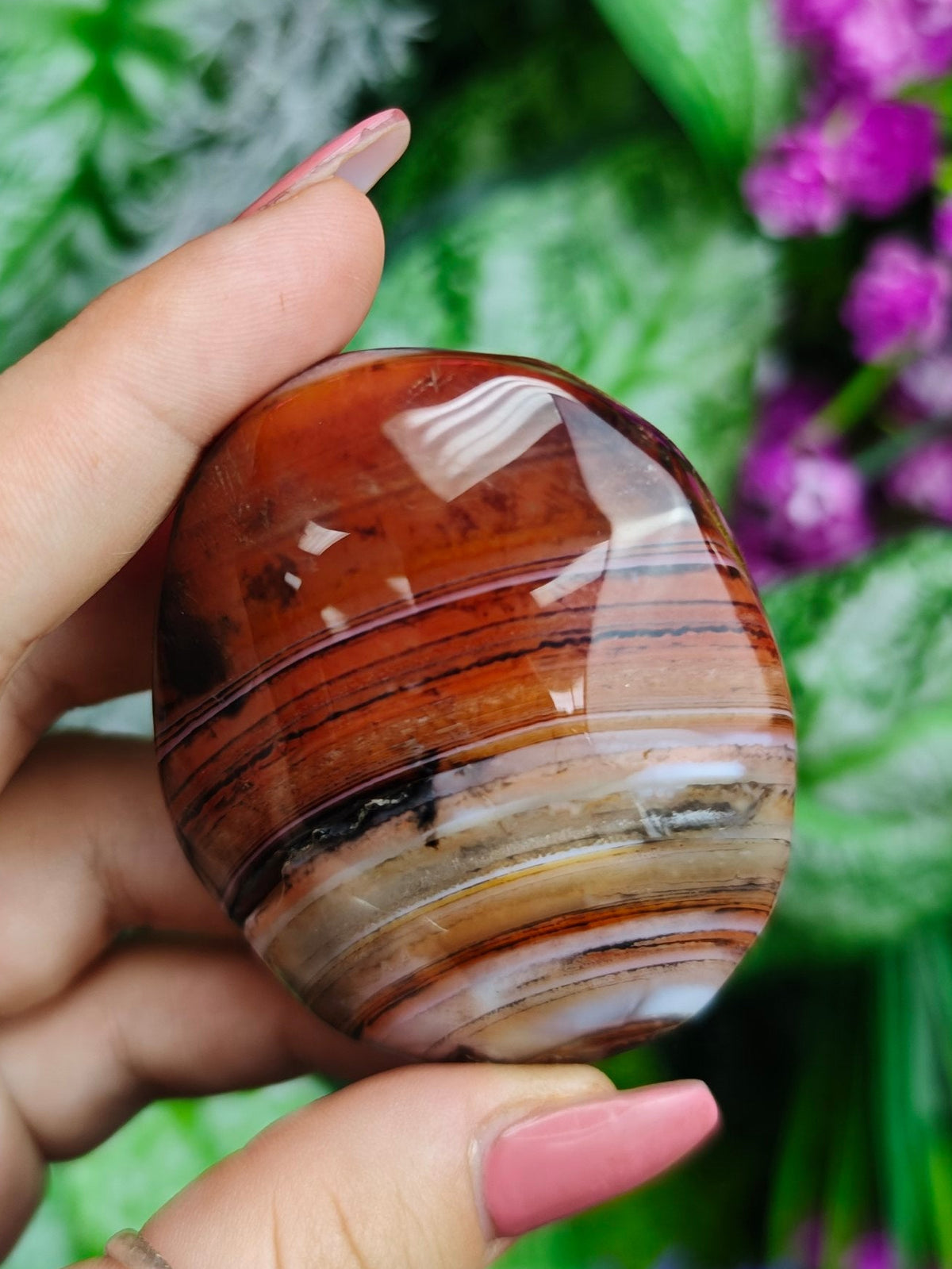 Sardonyx Palm Stone