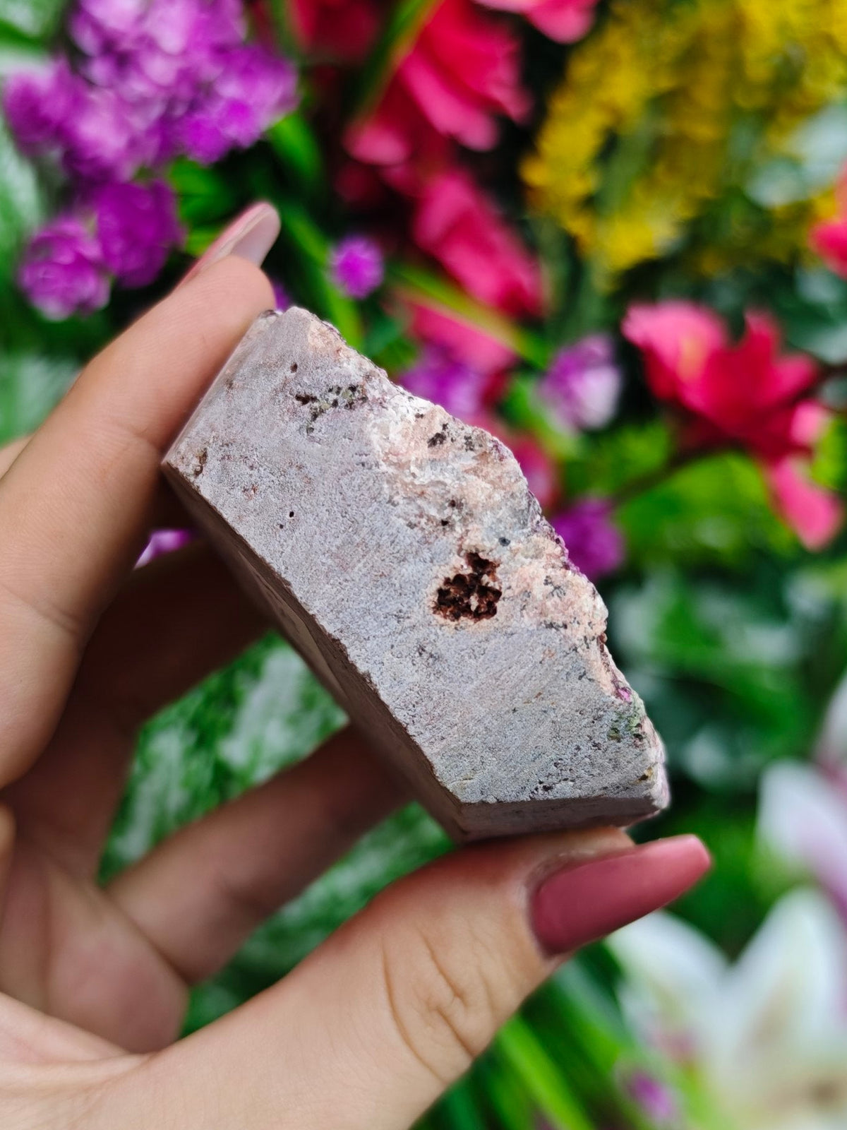 Cobalto Calcite with Malachite Raw Stone