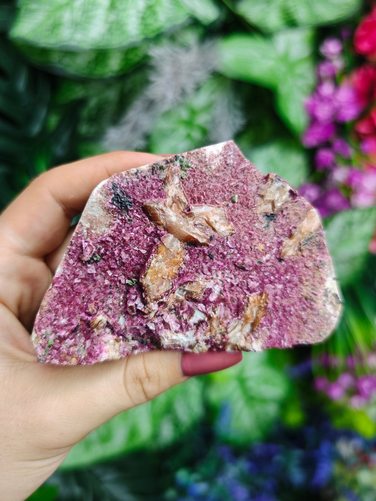 Cobalto Calcite, Malachite, with Cerussite Raw Stone